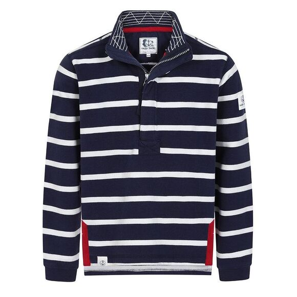 Lazy Jacks Unisex Adult Striped Sweatshirt / Marine